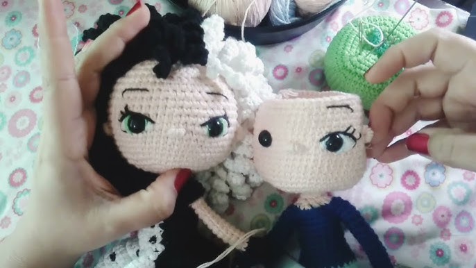 Ojos AMIGURUMI con bordado expresivo sencillo y rápido - COLECCION MERLINA  