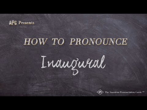 How to Pronounce Inaugural (Real Life Examples!)
