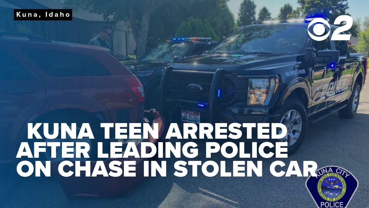 Kuna teen arrested following police chase in stolen car - YouTube