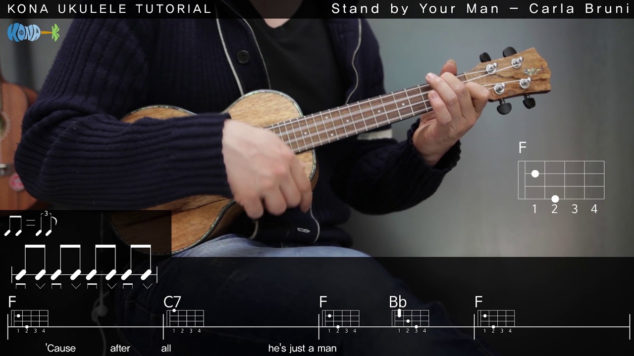 Carla Bruni - Stand by your man(밥 잘 사주는 예쁜 누나 OST) 우쿨렐레 강좌 Ukulele Tutorial [코나 우쿨렐레]