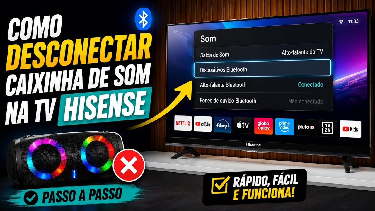 HOW TO DISCONNECT A BLUETOOTH SPEAKER FROM HISENSE TV - YouTube