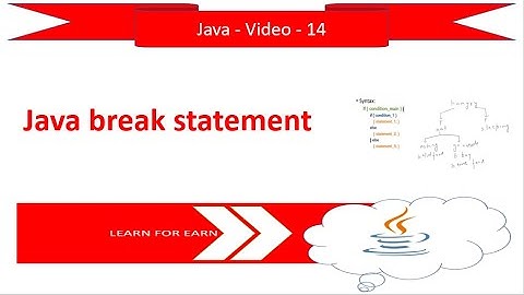 What is break Statement in Java? | Java Tutorial for Beginners