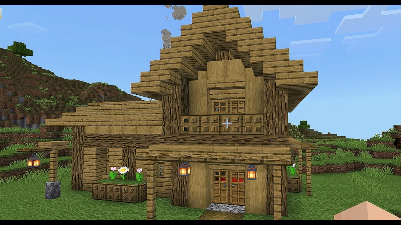 Minecraft Tutorial: Oak Starter Survival House 🌳✨