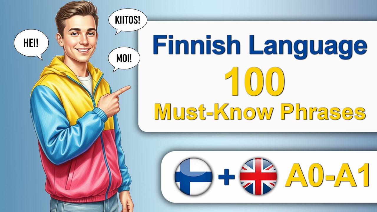 🇬🇧 Finnish for Beginners | 100+ Essential Everyday Phrases | A1 | With Translation