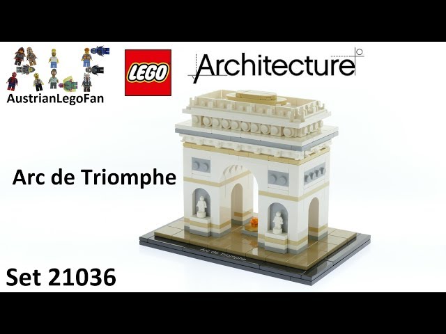 lidelse Behov for subtropisk Lego Architecture 21036 Arc de Triomphe - Lego Speed Build Review - YouTube