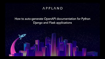 How to auto-generate OpenAPI documentation for Python Django and Flask applications