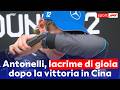 F1, GP Cina: Kimi Antonelli (Mercedes) 1°, prime parole e lacrime dopo la vittoria a Shanghai