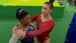 Simone Biles FX AA 2016 Olympics + medal ceremony