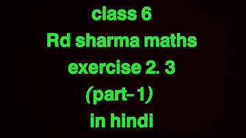 exercise 2.3 Rd Sharma class 6//prime factors in hindi // part 1 st