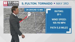 EF-1 tornado sweeps through South Fulton