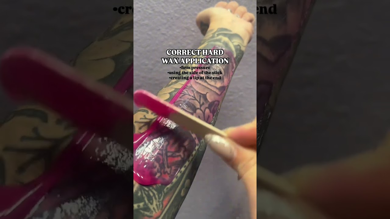 Правильное нанесение твердого воска 