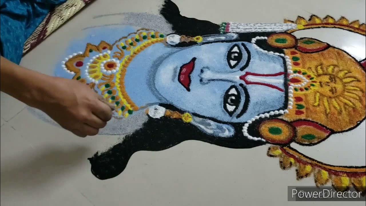 Ram navmi/navami rangoli Shri Ram rangoli Shri Ram rangoli design