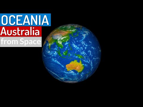 OCEANIA and AUSTRALIA Satellite Views from Space