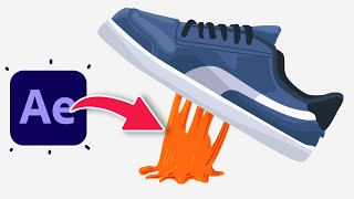 Chewing Gum Stuck On Shoe Animation in After Effects Tutorial