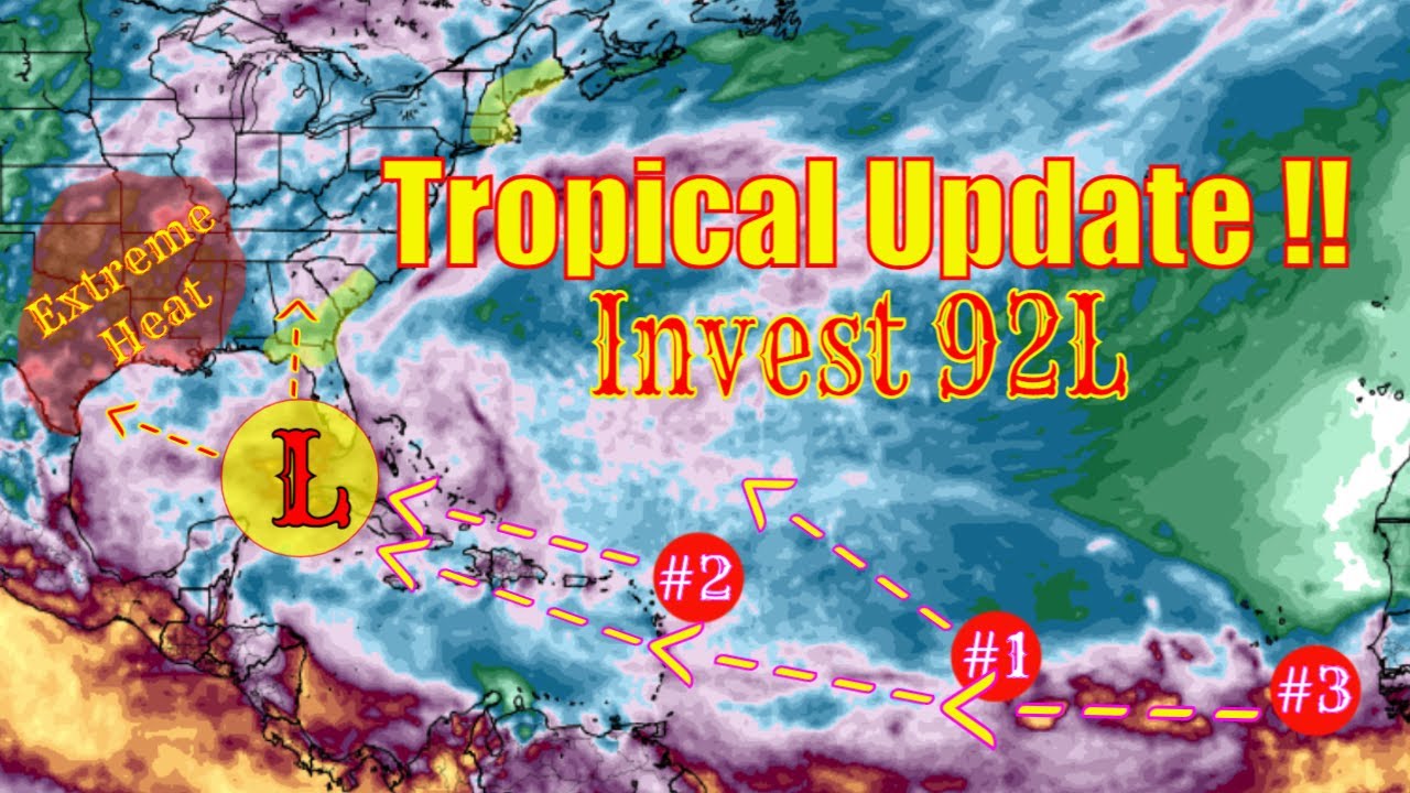 Tropical Update Invest 92L & Big Warm-up Coming! - The WeatherMan Plus ...