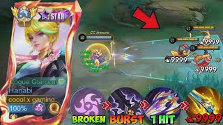 NEW META! HANABI BEST BURST DAMAGE HACK!!🤯🔥 (RECOMMENDED) BEST DAMAGE BUILD!🔥 - Mobile Legends