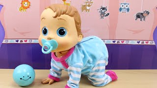 Punto de referencia Voluntario Melbourne Peke Baby IMC Toys - Bebé que ríe, gatea, juega | Muñeco bebé en español |  baby wow doll - YouTube