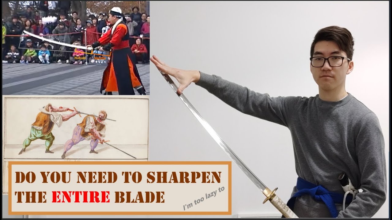Katana Sharpening Do you really need to sharpen your whole sword? [sword talk] YouTube