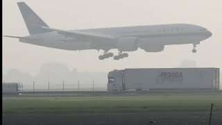 BOEING 777 CHINA SOUTHERN CARGO FROM SHANGHAI TO AMSTERDAM LANDING SCHIPHOL AIRPORT B2041 #777
