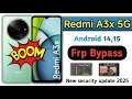 Redmi A3x FRP Lock Bypass | Android 15 Account Remove