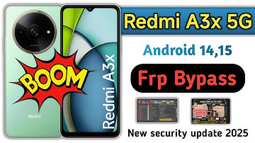 Redmi A3x FRP Bypass Android 15 | google account Remove #redmia3x 