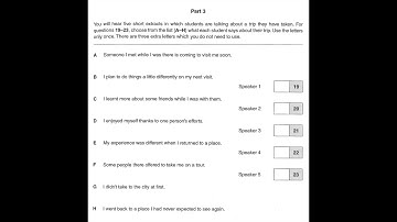 Listening B2, FCE 1 (2015), Test 2, Part 3