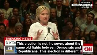 Hillary Clinton makes history speech