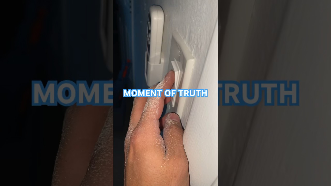 Flipping the switch on some freshly installed lights 