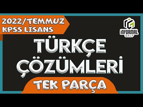 2022/Temmuz KPSS Lisans