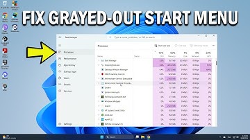 How To Fix Windows 11 or 10 Start Menu Grayed Out and Unresponsive - Easy Fix
