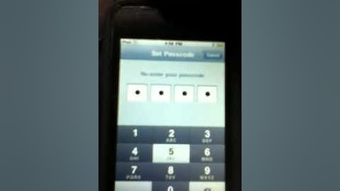 How to set a passcode lock on your iPod iPad or IPhone