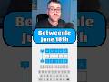 Betweenle - June 18th #betweenle #wordpuzzlegame #wordgames #dailygame