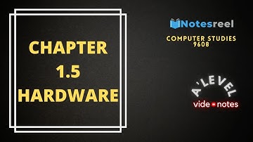 Chapter 1.5 Hardware | A Level Notes Computer Studies 9608
