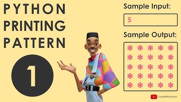 #1 - Python Printing Pattern | CodeWithSravan
