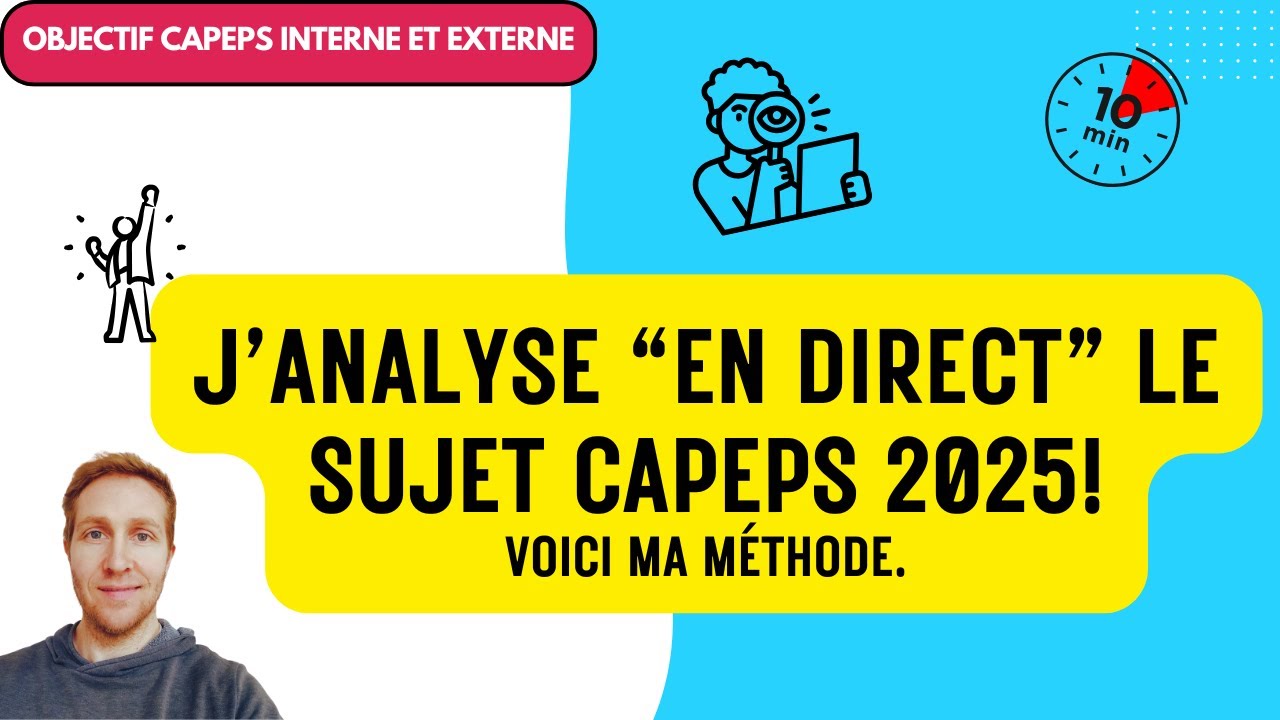 J’analyse un sujet CAPEPS 