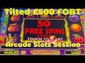 500 fobt arcade highlights lots of burn em up  cops n robbers golden winner  lots of big pies