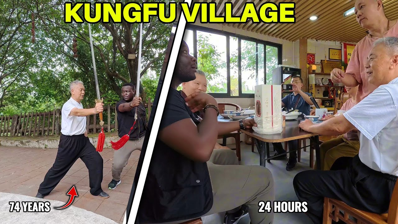 A Black Man survived 24 HOURS at this Kungfu Village in China.