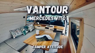 VANTOUR de la MERCEDES VITO L1H1 de CAMPER ATTITUDE | FURGONETA con una CONFIGURACIÓN MODULABLE