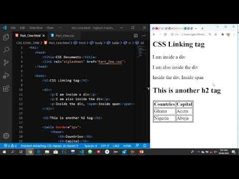 Css linking tags.How to link different elements with class and ids ...