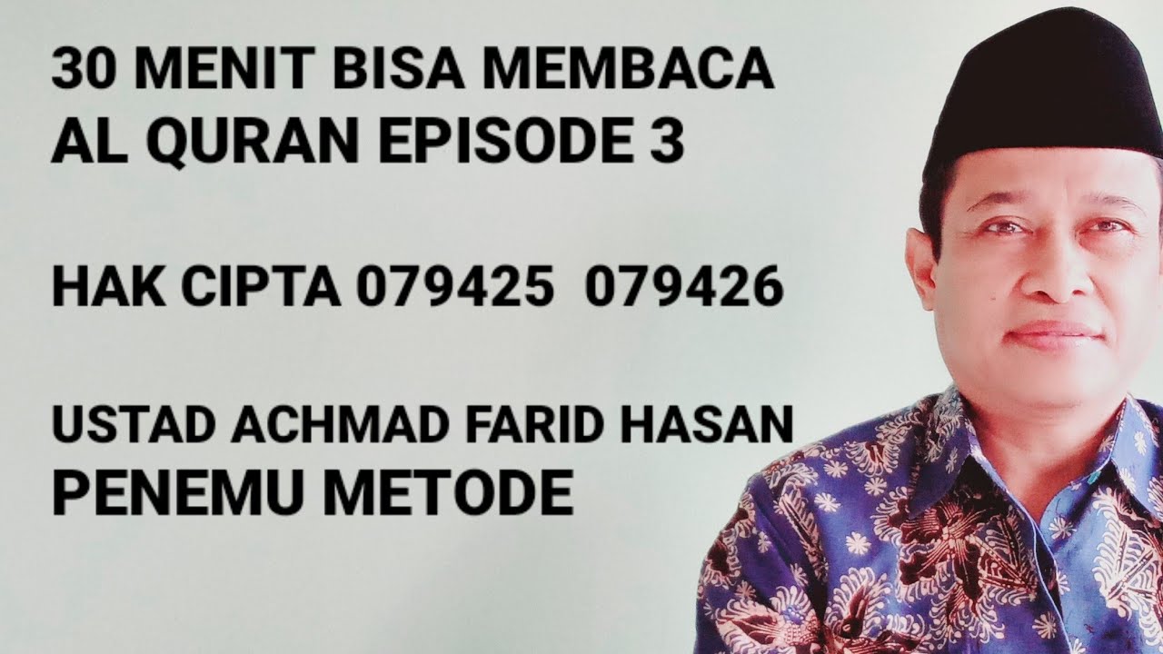 30 MENIT BISA MEMBACA AL QURAN EPISODE 3