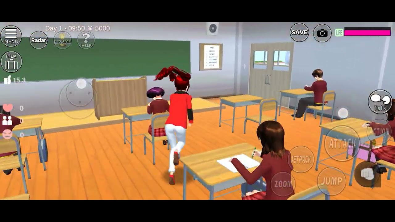 Hôm nay đi học trong ngôi trường Sakura school simulator tập 1