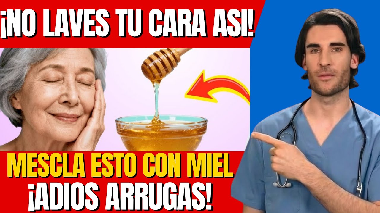 ANTES de LAVAR tu CARA: Mezcla ESTO con MIEL y REJUVENECE la PIEL MADURA (+60) Dr. Emilio