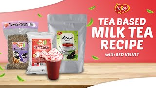 Teabased: Red Velvet Milk Tea Recipe | inJoy Philippines 