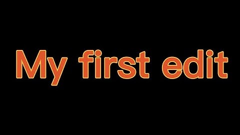 My first edit on YouTube so please don’t judge