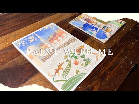 Painting tutorial of Sheikh Zayed Grand mosque, Dubai🕌 | Sufia’s Art