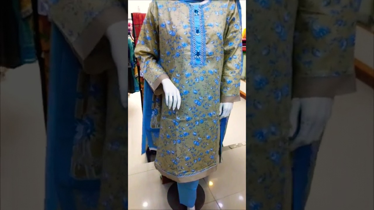 rangoli stitch printed lawn suit design 5 