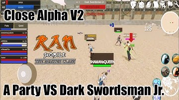 Ran Mobile: The Master Class | GM and Alpha Testers Versus Dark Swordsman Jr in CAT2