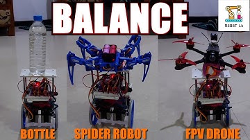 Self Balancing Robot Vs Spider Robot and FPV Drone | Arduino | landing To Drone balancing Robot