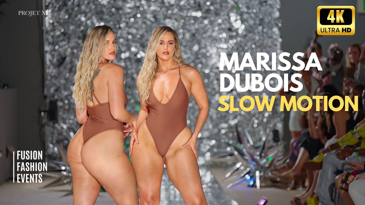 Marissa Dubois slow motion walk / Art Miami 2023 / Fusion Fashion Events