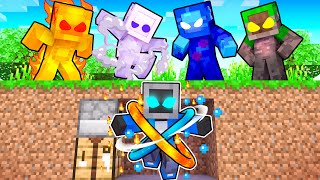 Hunters vs ELEMENTAL Speedrunner in Minecraft!